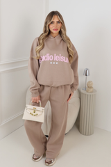 STUDIO LEISURE MOCHA ARCH PRINTED HOOD