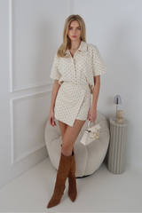 LULU CREAM SPOT SKORT
