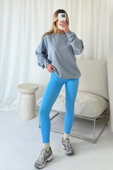 Kerris baby blue sweater and legging set