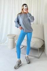 Kerris baby blue sweater and legging set