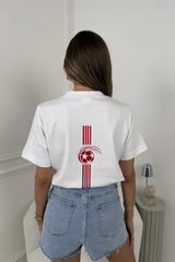 WORLD CUP ERA WHITE HEAVYWEIGHT PRINTED T-SHIRT