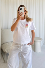 You got this back print white heavyweight t-shirt