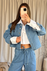 River light blue denim jacket