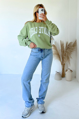 Monte Carlo sage printed sweater