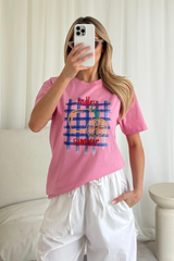 Endless summer Printed pink T-shirt