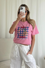 Endless summer Printed pink T-shirt
