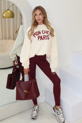 Mon cheri ecru sweater