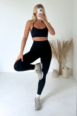 Grace Black Seamless Leggings Activewear