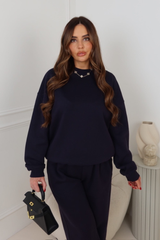 Glamify premium essential navy sweatshirt