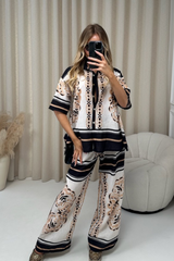 Delaney black linen shirt and trousers co-ord One size (8-12) Co Ord
