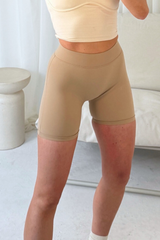 Zena camel cycling shorts