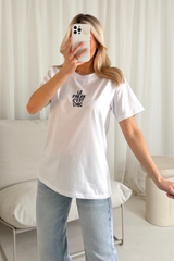 Le Freak C'est Chic white printed t-shirt