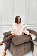 RUNNING & WELLNESS PINK PRINTED SWEATER