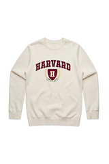 Harvard printed ecru sweater