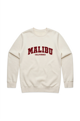 Malibu red printed ecru sweater