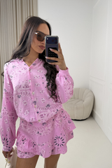 FRANCESCA PINK PAISLEY CHEESECLOTH CO ORD