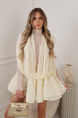 LYDIA CREAM LACE UNDER TOP & DRESS