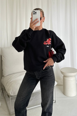 Aperol Spritz black printed sweater