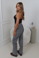 MOLLY GREY STRAIGHT LEG FRONT POCKET JEANS
