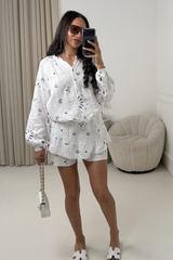 FRANCESCA WHITE PAISLEY CHEESECLOTH CO ORD