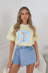 Cin Cin Butter printed oversized t-shirt