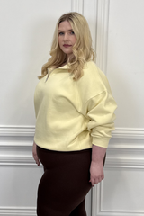 CURVE GLAMIFY EVERYDAY ESSENTIAL BUTTER YELLWO 3/4 ZIP