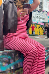 SCOUSE PRINTS 2.0 - CHERRY STRIPE TOP AND TROUSER SET