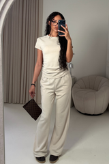 DAPHNE BEIGE & TROUSER CO ORD