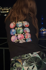 CHOOSE DISCO BLACK PRINTED HEAVYWEIGHT TSHIRT X SCOUSE PRINTS