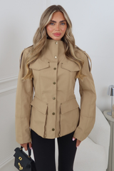 FERN CAMEL WINDBREAKER JACKET
