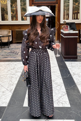 HARRIET BLACK POLKA DOT SHIRT
