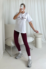 St Moritz embroidered heavyweight oversized t-shirt