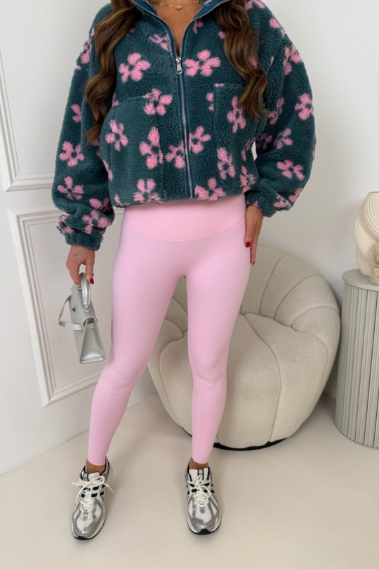 LORI PINK SUPER SOFT BONED LEGGINGS