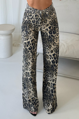 Luna leopard diamante jeans