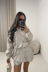 FRANCESCA BEIGE PAISLEY CHEESECLOTH CO ORD