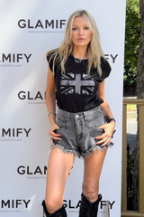 Union Jack black shoulder pad printed t-shirt