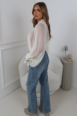 MOLLY LIGHT BLUE STRAIGHT LEG FRONT POCKET JEANS