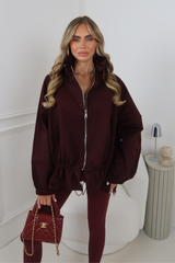 SAILOR BURGUNDY LACE TRIM JACKET