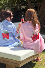 HOT STUFF PINK PRINTED BASIC SHIRT X SCOUSE PRINTS