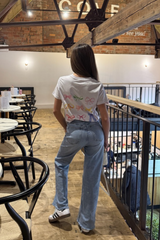 Mini Bow printed white t-shirt