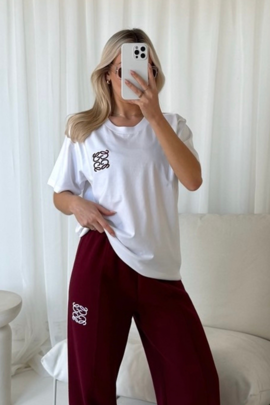 GeGe white embroidered t-shirt