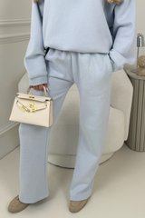 BABY BLUE GLAMIFY EVERYDAY ESSENTIAL STRAIGHT LEG JOGGERS