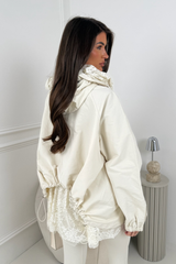 SAILOR BEIGE LACE TRIM JACKET