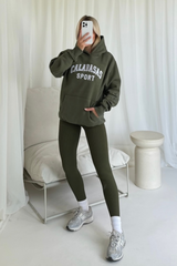 Calabasas khaki premium heavyweight hoodie
