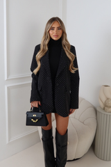 KERYS BLACK DIAMANTE BLAZER