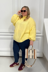 CURVE ADELAIDE LEMON OVERSIZED KNITTED JUMPER