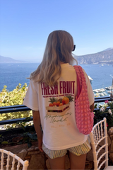 Fresh fruit white heavyweight printed t-shirt