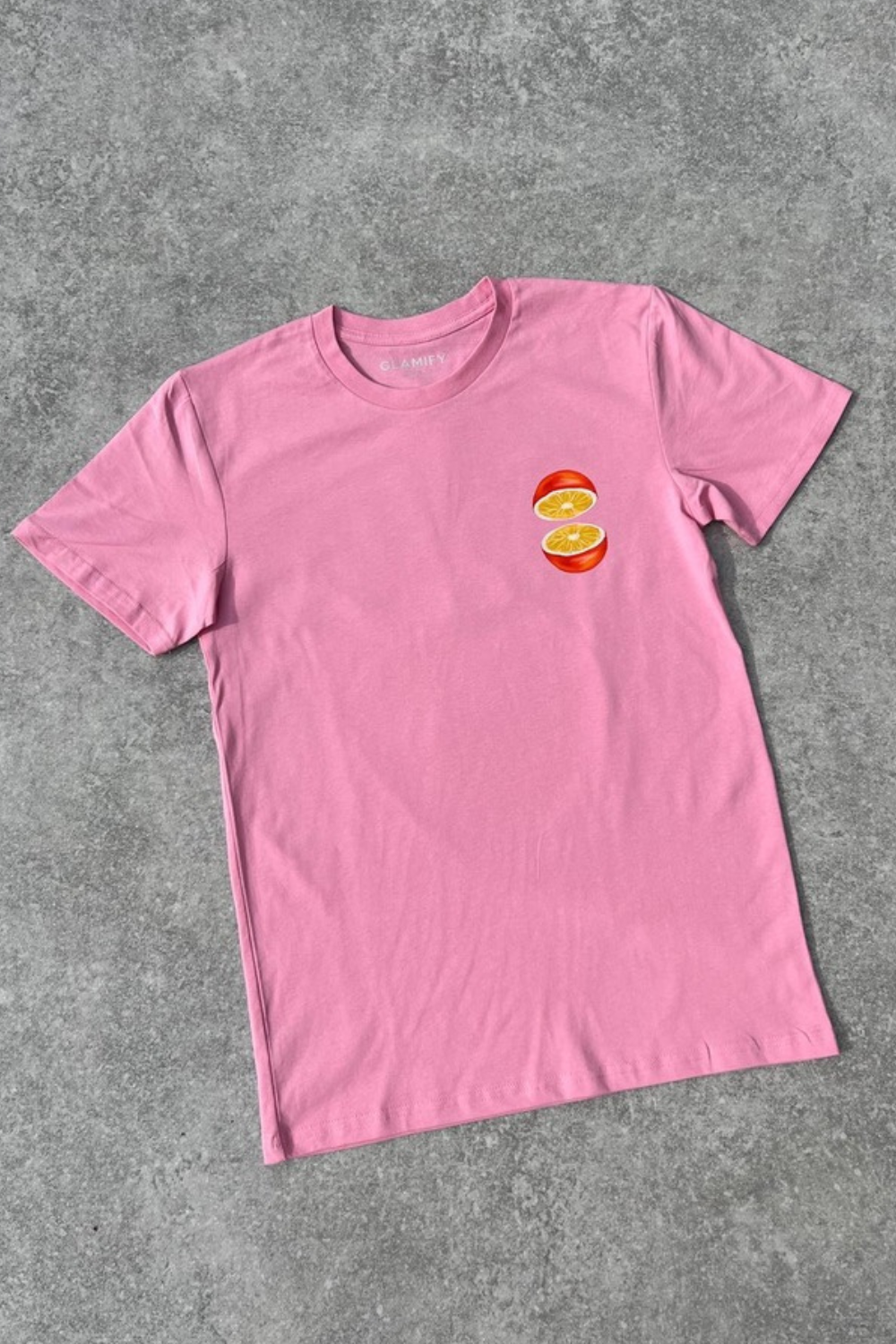 Orange Printed pink T-shirt – Glamify Famous For Loungewear