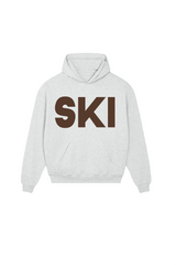 SKI ESSENTIAL MARL PRINTED HOODIE