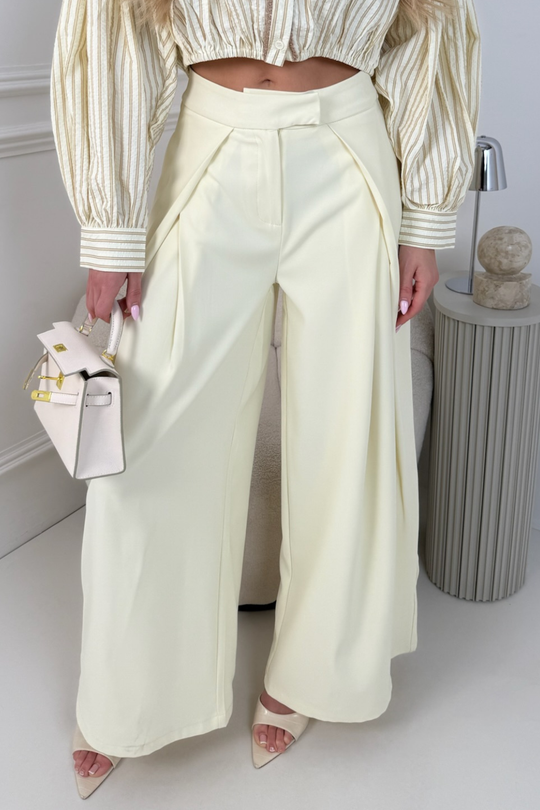 JORDAN LEMON STRAIGHT LEG TROUSERS